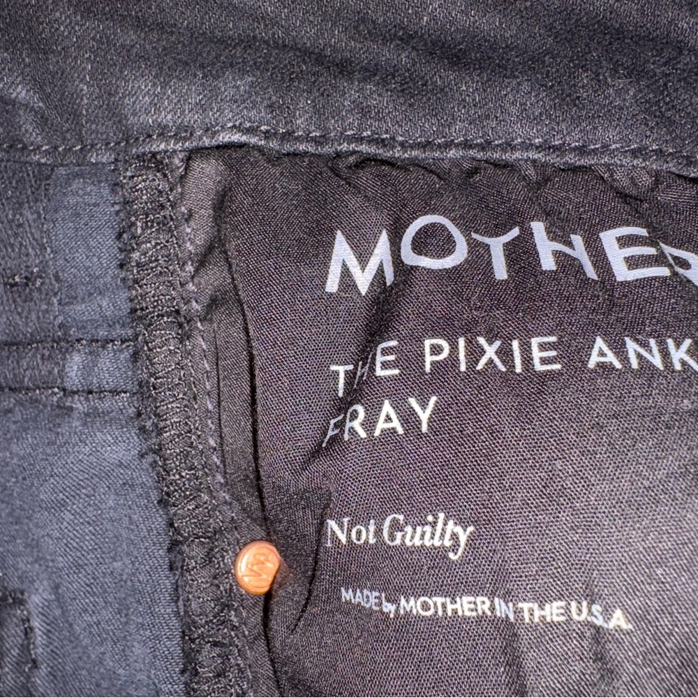 MOTHER! Black Denim Jeans, in Not Guilty, size 28